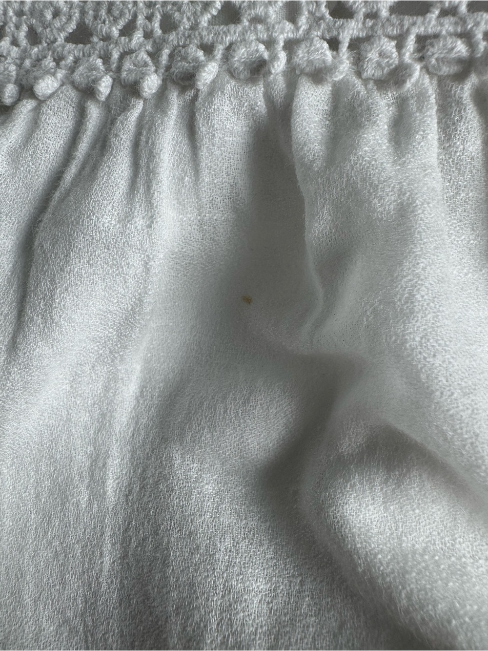 Talbots Woman Maxi Dress White Sleeveless Eyelet Cotton Boho Peasant Size 20W - Picture 13 of 16